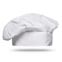 Luxe witte koksmuts   BBQ master   Hobby kok   carnaval verkleed artikel