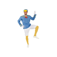 Matrozen eend carnaval verkleedkostuum   voor heren   blauw/wit   Ducky dierenpak