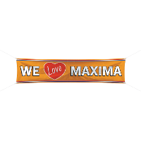 Mega banner We love Maxima