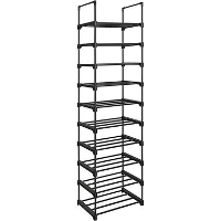 Metalen Schoenenrek met 10 Planken, Standplank, Multifunctioneel