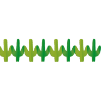 Mexicaanse Western Cactus thema feest slingers 300 cm