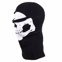 Muts schedel   one hole   motorhelm skimuts   skelet   zwart   katoen   one size   balaclava