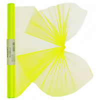 Neon gele organza stof 40 x 200 cm