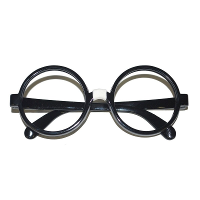 Nerd verkleed bril   zwart   volwassenen   carnaval verkleedbril   Harry