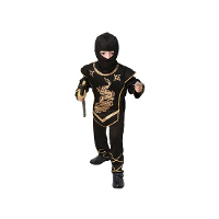 Ninja kostuum   zwart   kinderen   polyester   ninjapak   verkleedkleding