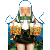 Oktoberfest   Sexy kookschort Tiroler dame met bierpullen