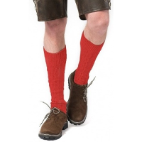 Oktoberfest Tiroler verkleed kousen   rood   volwassenen   Kniekousen hoge sokken