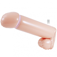 Opblaasbare penis/piemel   extra lang   60 cm   vrijgezellenfeest   met aansluiting