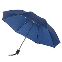 Opvouwbare paraplu   klein en compact   D85 cm   Donkerblauw   Nylon