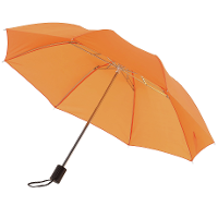 Opvouwbare paraplu   klein en compact   D85 cm   Oranje   Nylon