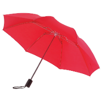 Opvouwbare paraplu   klein en compact   D85 cm   Rood   Nylon
