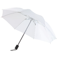 Opvouwbare paraplu   klein en compact   D85 cm   Wit   Nylon