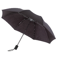 Opvouwbare paraplu   klein en compact   D85 cm   Zwart   Nylon