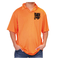 Merkloos Oranje polo met Holland logo