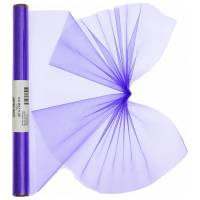 Organza stof   paars   40 x 200 cm   op rol   Hobbystof/knutselstof   Decoratie stoffen   Organza/ga
