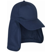 Outdoor reizigers active pet   met nekbescherming   blauw   zon bescherming   Tropen   volwassenen