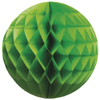 Papieren kerstballen   groen   10 cm   kerstversiering