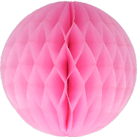 Papieren kerstballen   roze   10 cm   kerstversiering