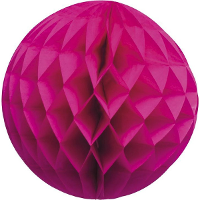 Papieren kerstballen   roze   10 cm   kerstversiering