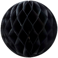 Papieren kerstballen   zwart   10 cm   kerstversiering
