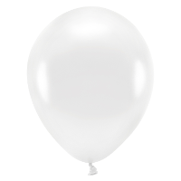 Party ballonnen   biologisch afbreekbaar   100x   wit   milieuvriendelijke feestversiering