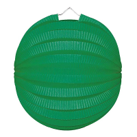 Party lampion van papier   ronde vorm   groen   dia 22 cm   versiering   niet brandvertragend