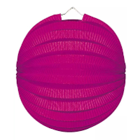 Party lampion van papier   ronde vorm   roze   dia 22 cm   versiering   niet brandvertragend