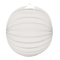 Party lampion van papier   ronde vorm   wit   dia 22 cm   versiering   niet brandvertragend