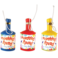 Party poppers champagne 12x stuks   confetti mini shooter   mix kleuren