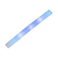 Partystaaf / foam stick met blauw LED licht   48 cm   lichtstaven / partysticks