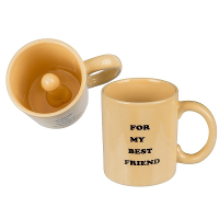 Penis thema koffie drinkmok   beker   keramiek   250 ml   For my best friend tekst