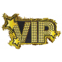 Pinata VIP thema   goud   Verjaardag pinata kapot slaan   55 x 34 cm   Papier