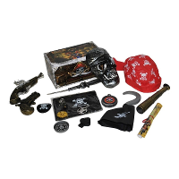 Piraten carnaval verkleed accessoire set 16 delig   voor kinderen   verkleedkleding