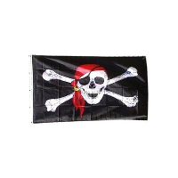 Piraten thema vlag Bones   90 x 150 cm   Kinderfeestje of verjaardag   Feestartikelen/versiering
