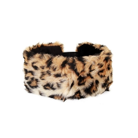 Pluche haarband   panter print   voor dames   dieren thema verkleed accessoires