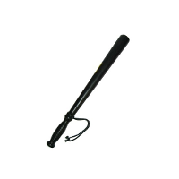 Politie gummi knuppel   zwart   50 cm   plastic   Carnaval verkleed accessoire