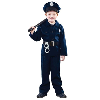 Politie verkleed kostuum   voor kinderen   4 delig   carnaval verkleedkleding