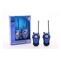 Politie walkie talkie speelgoed   voor kinderen   blauw   op batterijen