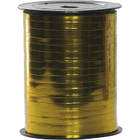 Polyband cadeaulint op spoel   goud   250 meter   sierlint   cadeauverpakkingen