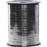 Polyband cadeaulint op spoel   zilver   250 meter   sierlint   cadeauverpakkingen