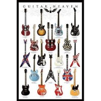 Poster Guitar Heaven   61 x 91 cm   Muziek thema posters