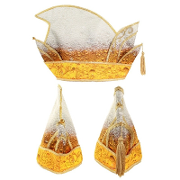 Prins Carnaval pils muts   heren   geel/wit   Prins pils   luxe pils steek