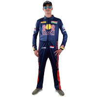 Merkloos Race coureur verkleed overall voor heren   carnavalskleding   Formule 1   Racing team