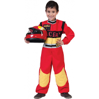 Race coureur verkleedkleding   rood   kinderen   carnaval verkleed pak   kostuum