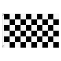 Race Finish Vlag   90x150 cm   geruit   autosport thema feestartikelen