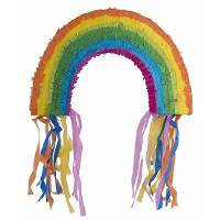 Regenboog pinata   verjaardag   56 x 35 cm   vullen met cadeau's