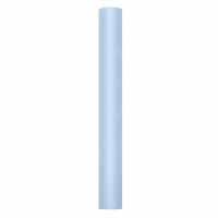 Rollen Tule deco stof lichtblauw 50 cm breed