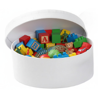 Ronde witte hobby knutsel doos   dozen van karton   18.5 X 6.5 Cm   Hoedendoos   cadeauverpakking
