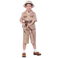 Safari kostuum   kinderen   polyester   jungle verkleedkleding   Carnavalskleding