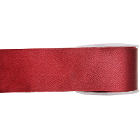 Satijn sierlint   bordeaux rood   Hobby/decoratie cadeau lint   2,5 cm x 25 meter
